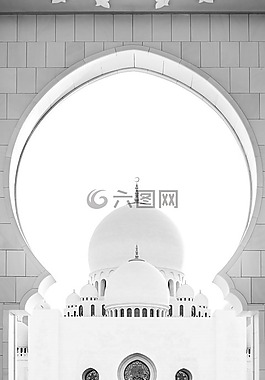 卡察夫,白清真寺,阿布扎比