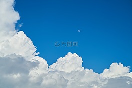 云,藍(lán)色,背景