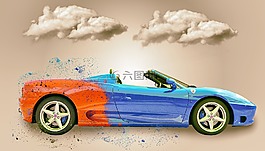車,云,法拉利