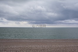 景观,海滩,欣赏海景
