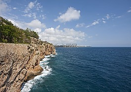 巖石,克里夫,波浪