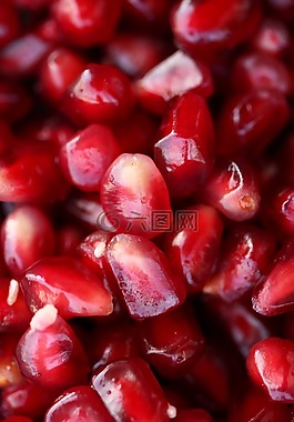 石榴,水果,紅色