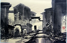 水墨,風(fēng)景,寫生