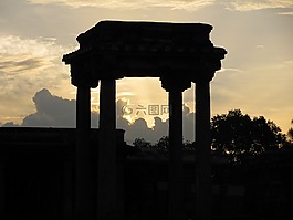 列,日落,贝卢尔