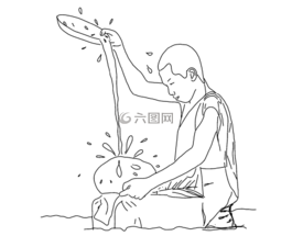 水,力,冥想