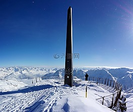 雪,冬季,冷淡地