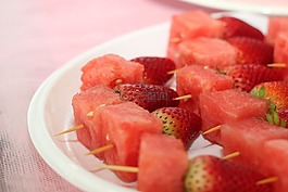 西瓜,草莓,水果