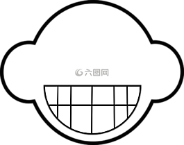 獰笑,臉,抽象