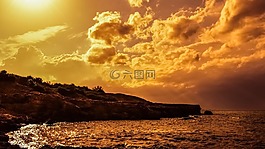 日落,下午,風(fēng)暴
