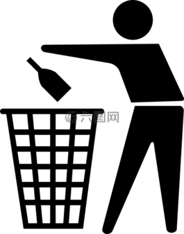 垃圾桶,瓶,下降