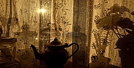 幕,對象,側(cè)影