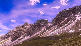 奧地利,山,谷