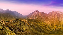 斯洛伐克,山,谷