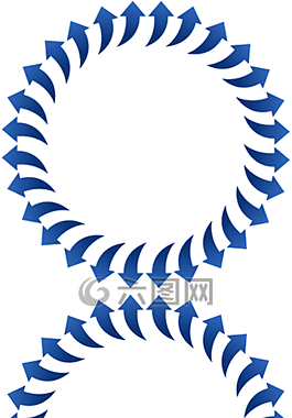 箭頭,彎,環(huán)路