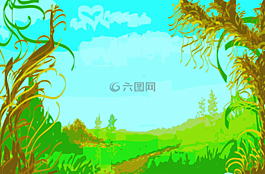 植被,景觀,自然