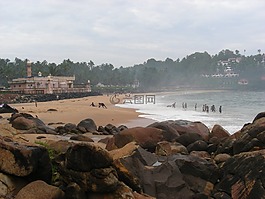 海灘,印度,人類