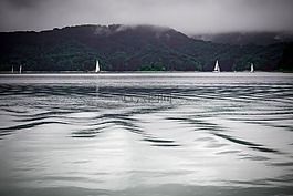海灘,日出,黃昏
