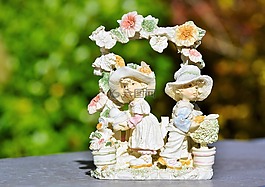 花兒童,鮮花,女孩