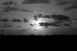 orizonte,天空,云