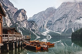 船,湖,景觀