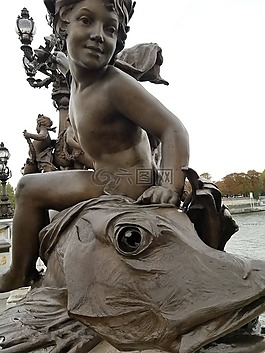 巴黎,雕像,旅行