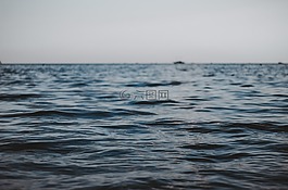 海灘,地平線,海洋