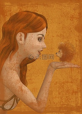 女子,怪物,毛皮