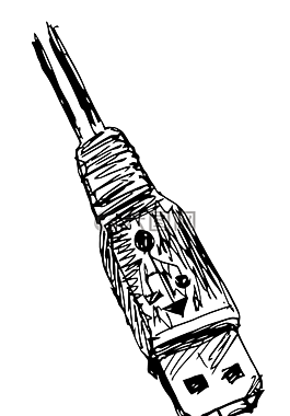 u盤(pán),插頭,電纜