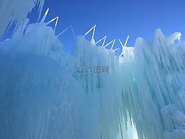 冰,城堡,加拿大