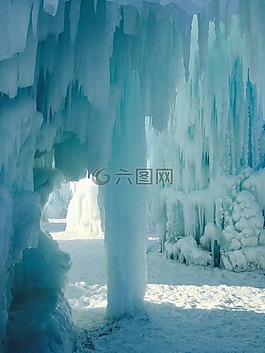冰,城堡,加拿大