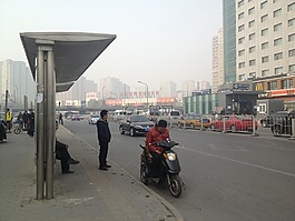 街景,北京,霧霾