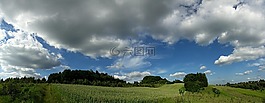 景觀,字段,波蘭村