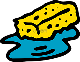 海绵,清洗,清洁