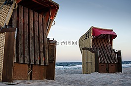 沙灘椅,湖,俱樂部