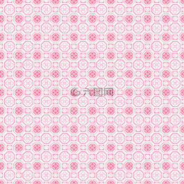 传统模式,粉色,八角形