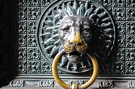 门,狮子头,狮子