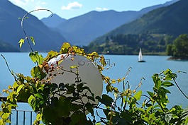湖,景觀,意大利