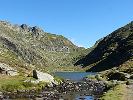 湖,estany 端口,pyrenee 加泰罗尼亚