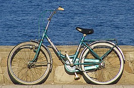 自行車,海灘,海濱
