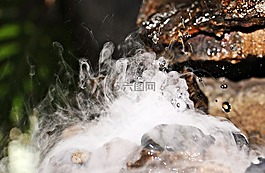霧,巖,水分