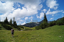 蕾絲berges,奧地利,山