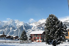 瑞士,假期,雪