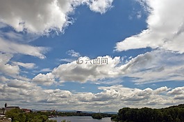 云,河,全景