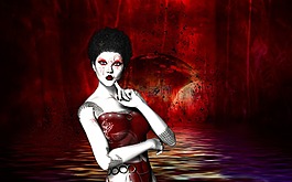 數(shù)字創(chuàng)作,女子,信