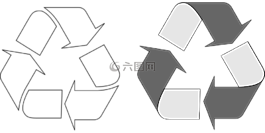 回收,箭頭,循環(huán)