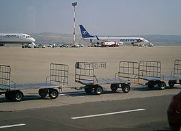 飛機,機場,車