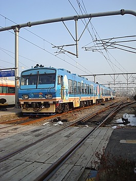 火車,藍(lán)色,鐵路