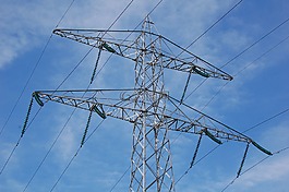 鐵塔,流,高電壓線