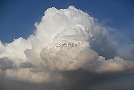 天空,云,白