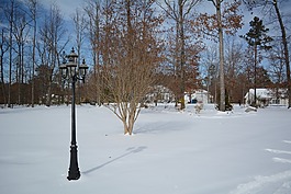 燈柱,雪,冬天